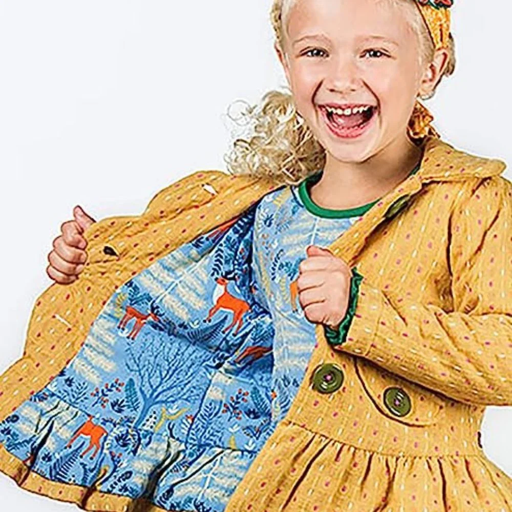 NWT! Matilda Jane Clothing Yellow‎ Going Easy Jacket - Girls - Size 4